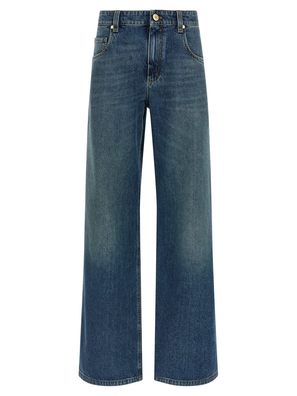 Brunello Cucinelli Blue Cotton Jeans Denim