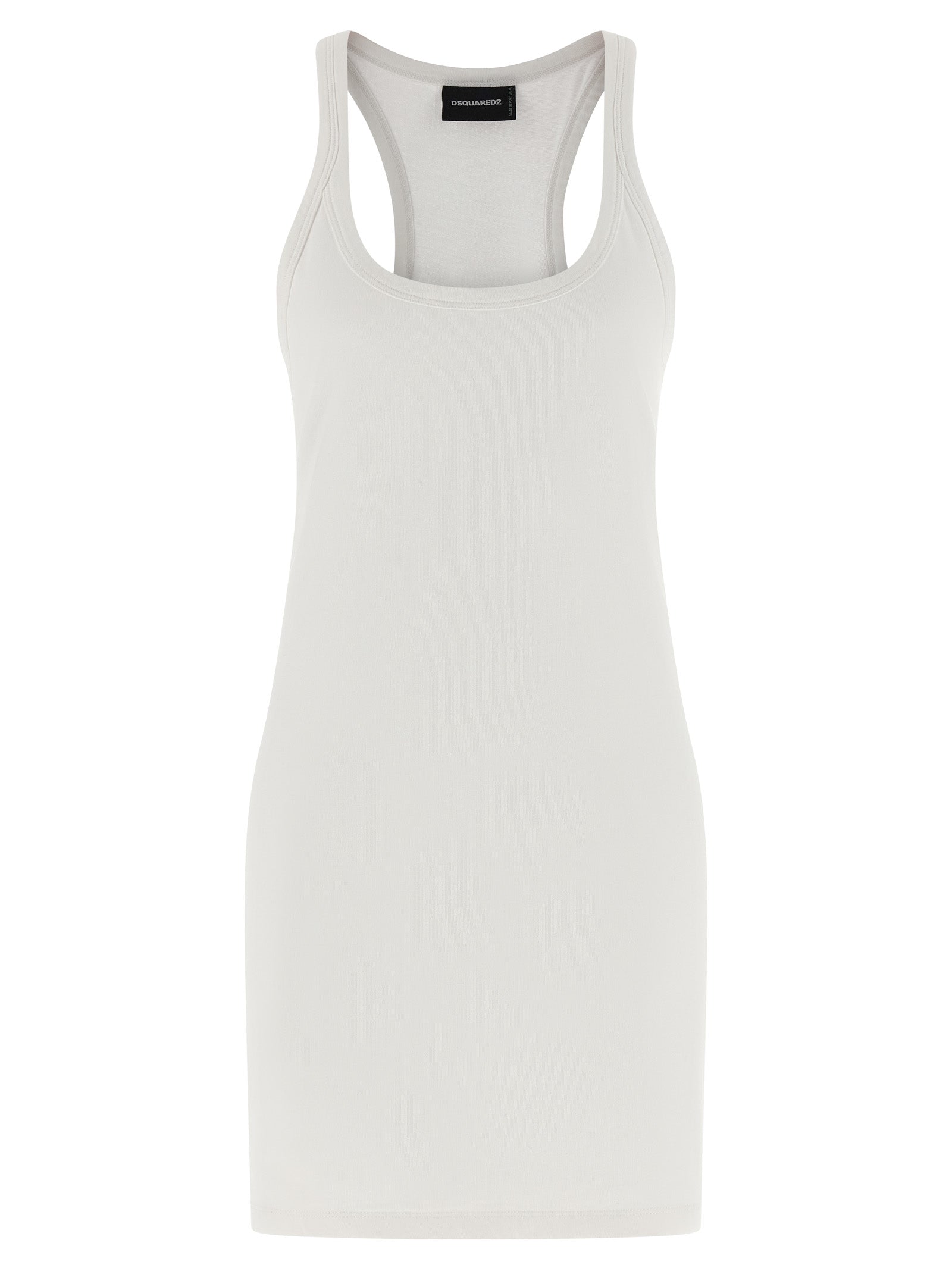 Dsquared² White Cotton Short Dress