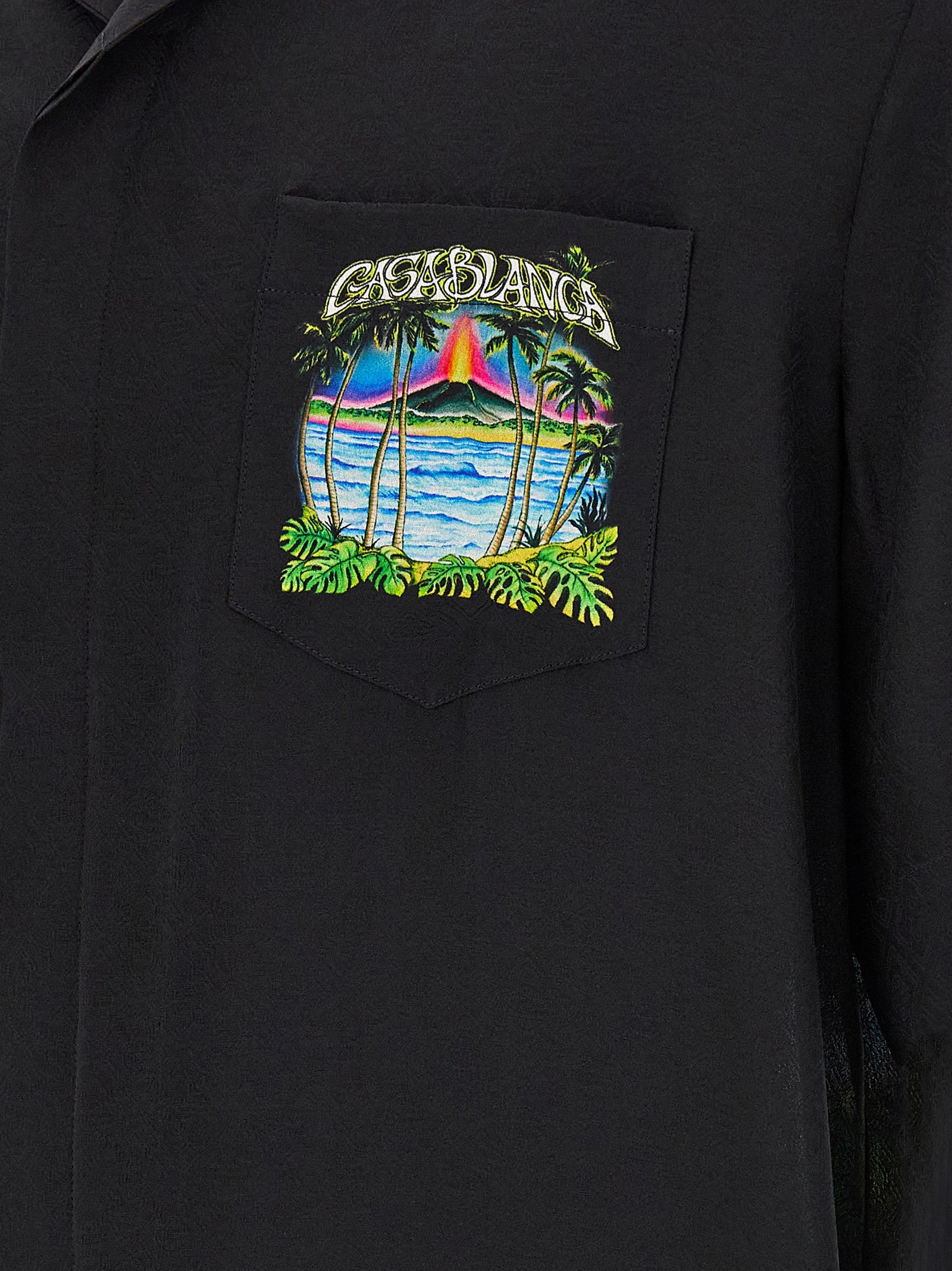 Casablanca Black Silk Blouse