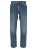 Dolce & Gabbana Blue Cotton Straight-Leg Jeans