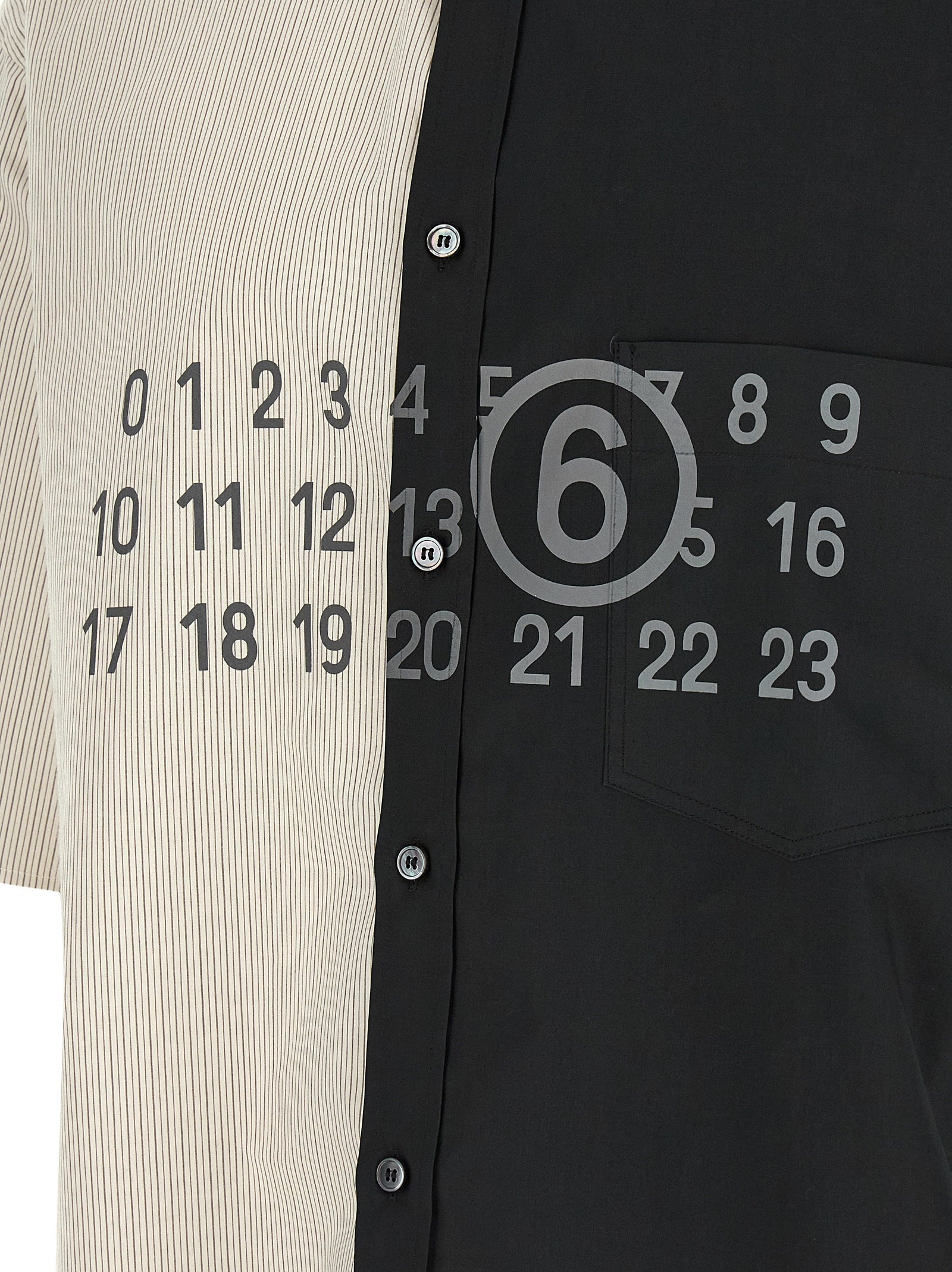 MM6 Maison Margiela Black Cotton Blouse