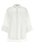 Peserico White Cotton Blouse