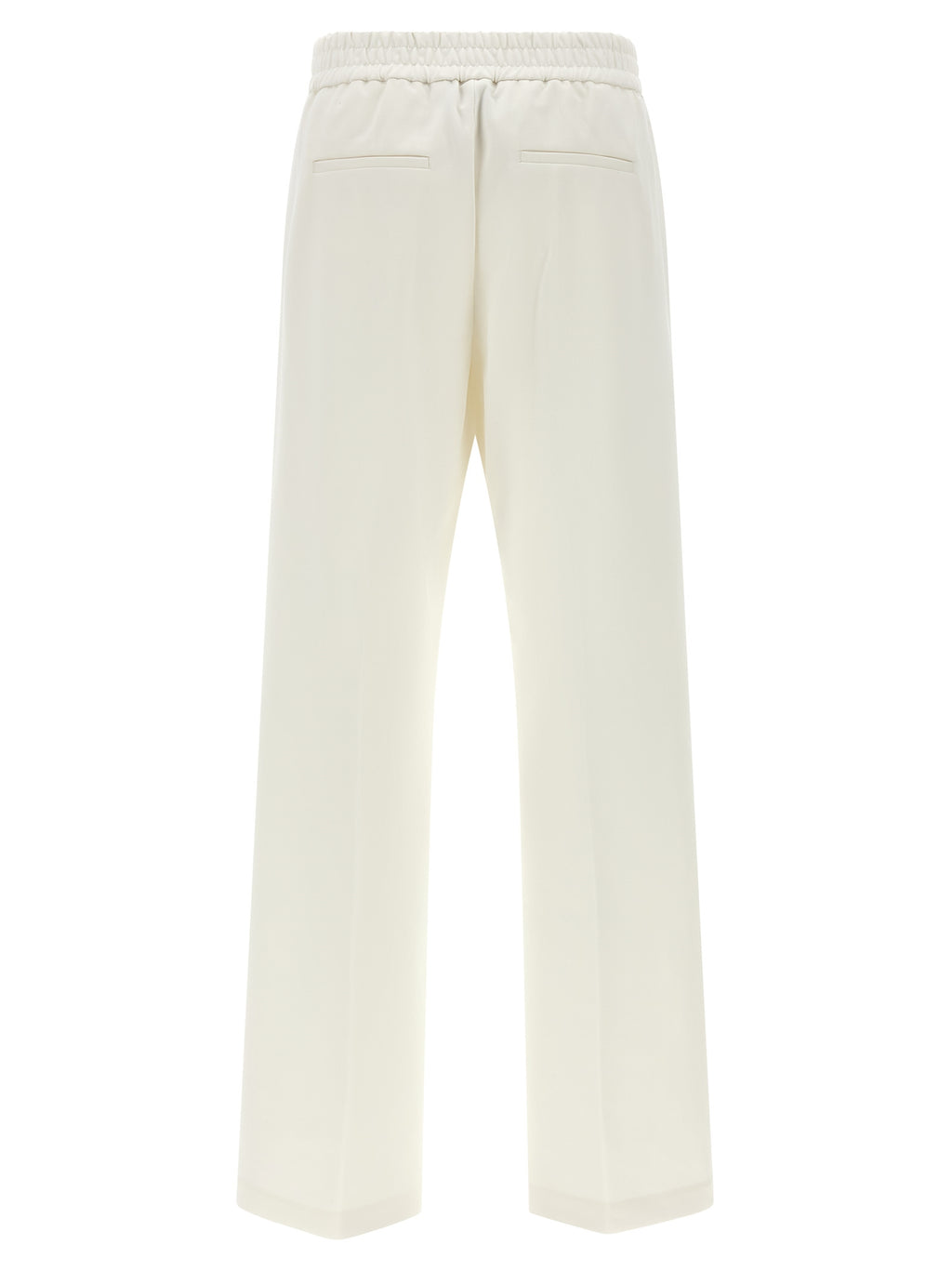 Peserico White Cotton Casual Pants