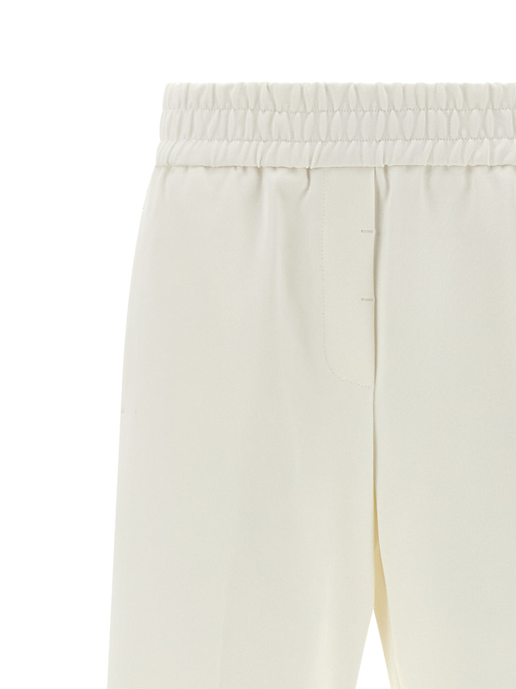 Peserico White Cotton Casual Pants