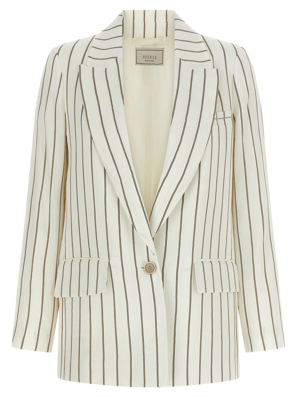 Peserico White Linen Blazer