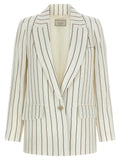 Peserico White Linen Blazer