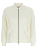 Peserico White Cotton Sweatshirt
