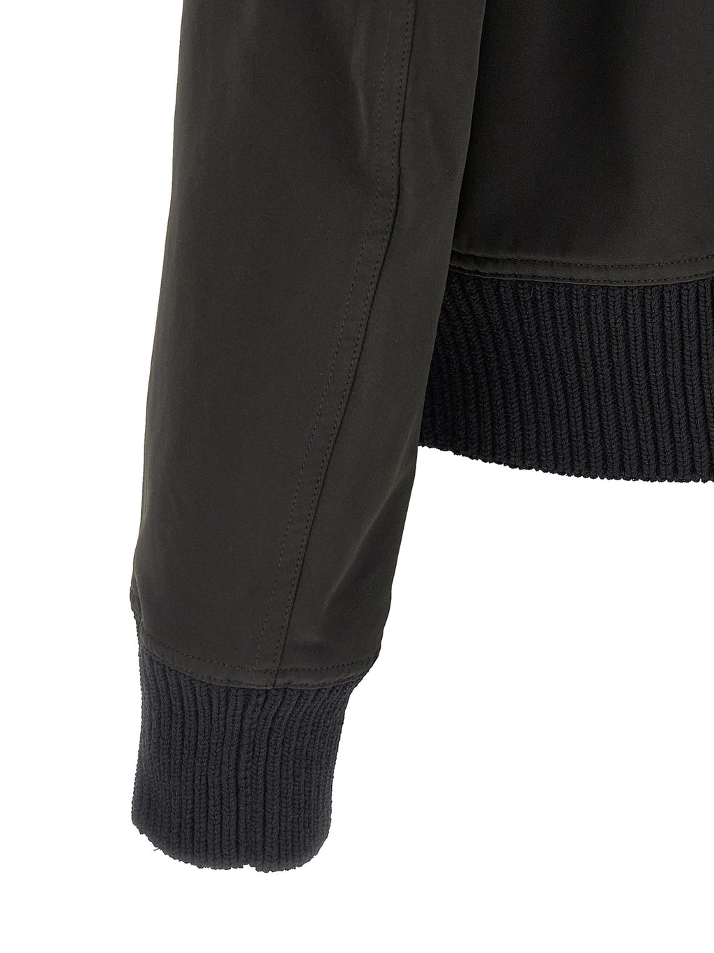 Rick Owens Black Polyester Bomber