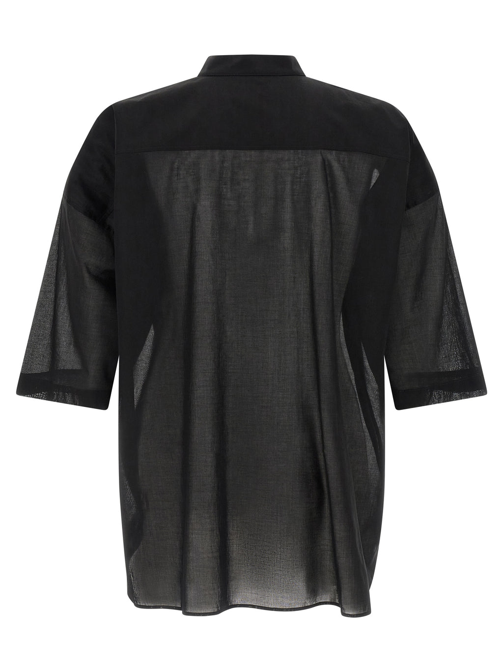 Rick Owens Black Cotton Blouse