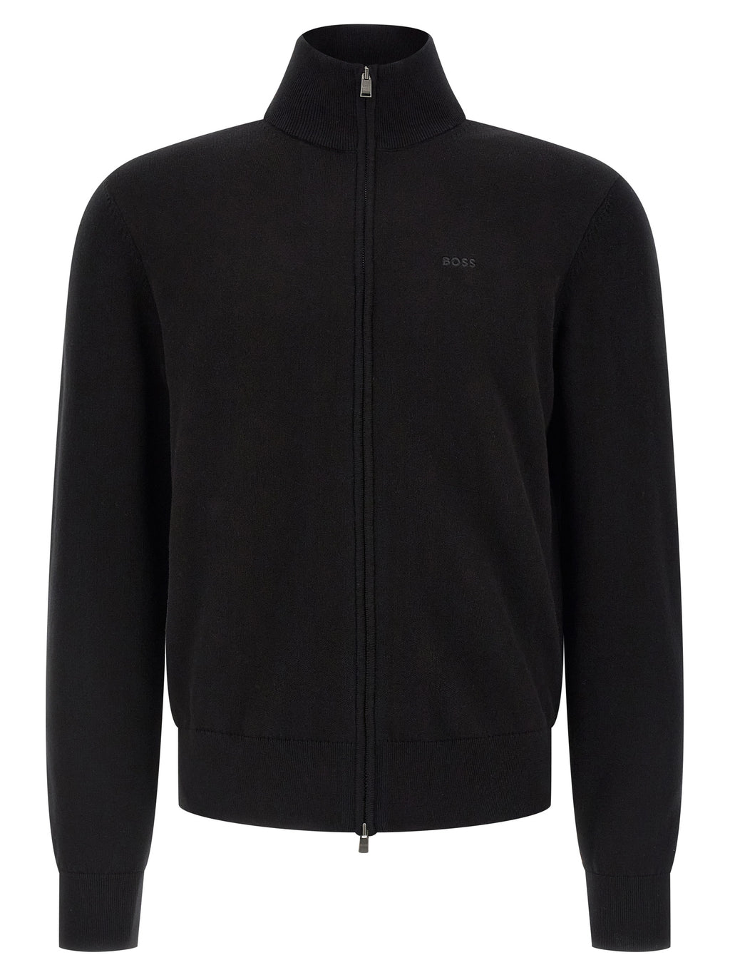 Hugo Boss Black Cotton Cardigan