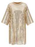 Fabiana Filippi Beige Polyester Short Dress