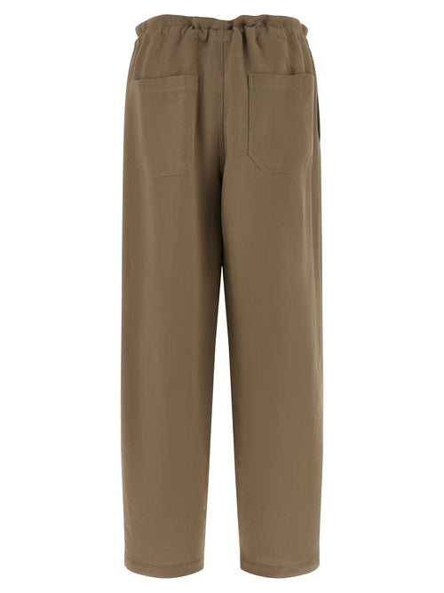 Brunello Cucinelli Beige Viskose Freizeithose