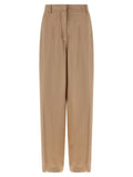 Fabiana Filippi Beige Viscose Casual Pants