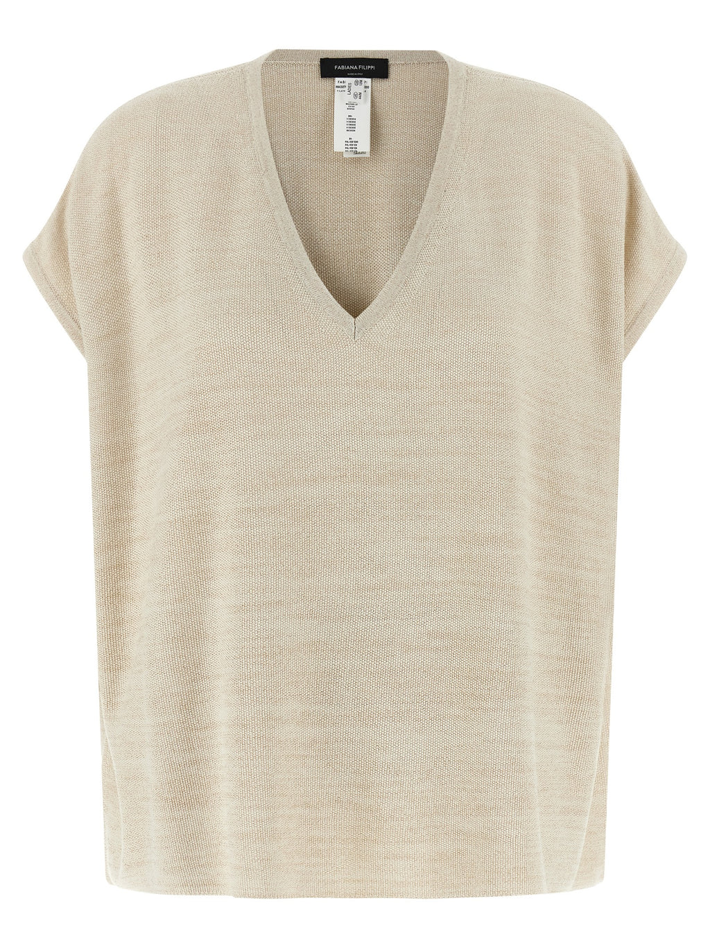Fabiana Filippi Gold Cotton Cardigan