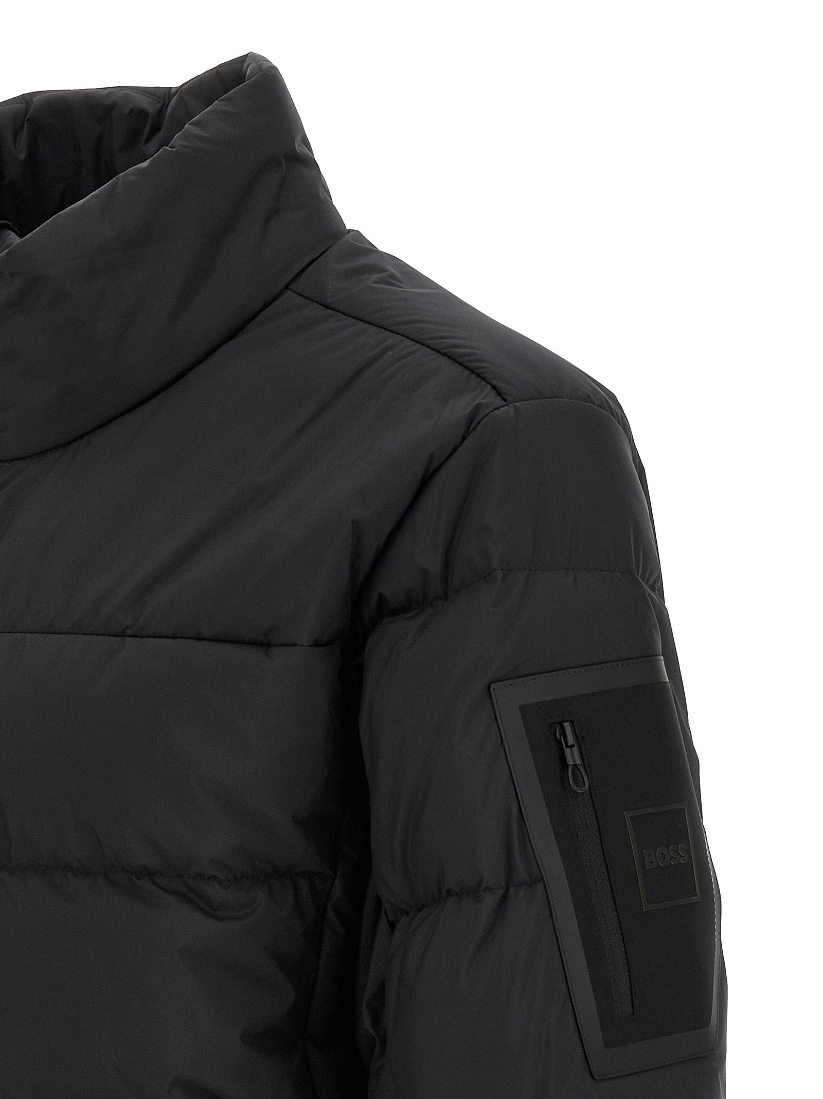 Hugo Boss Black Polyester Full-Length Jacket