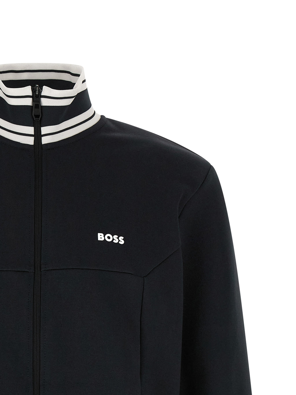 Hugo Boss Blue Cotton Sweatshirt