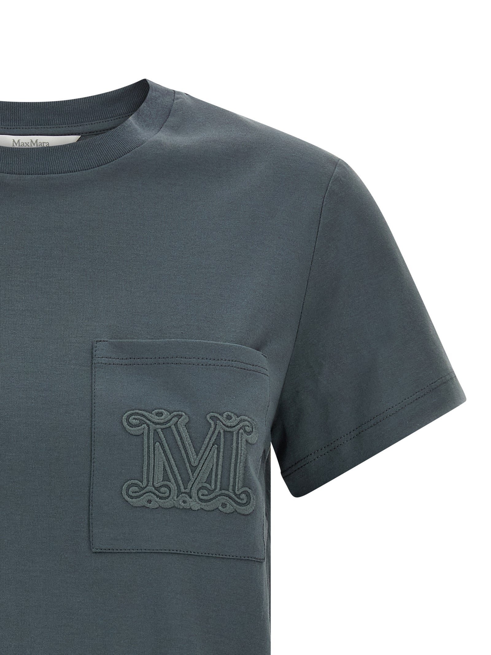 Max Mara Gray Cotton T-Shirt