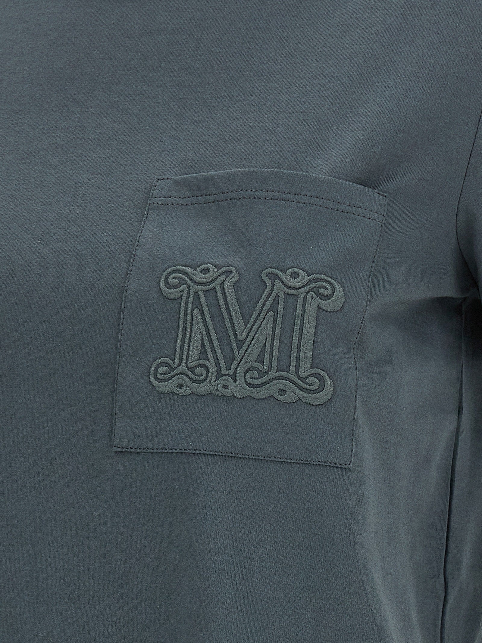 Max Mara Gray Cotton T-Shirt