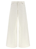 Stella McCartney White Cotton Jeans Denim