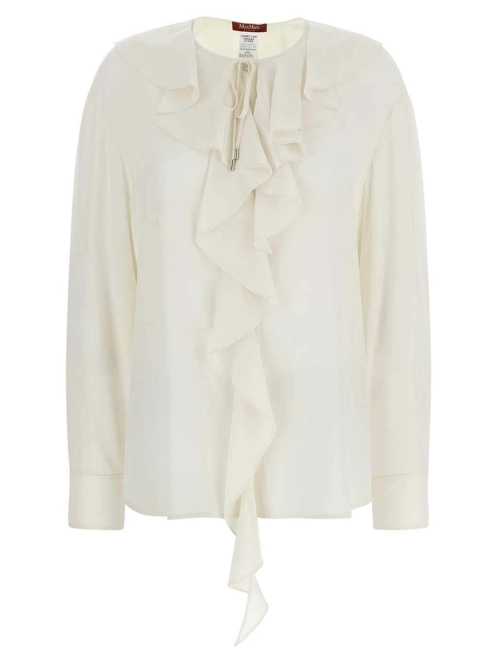 Max Mara White Silk Blouse