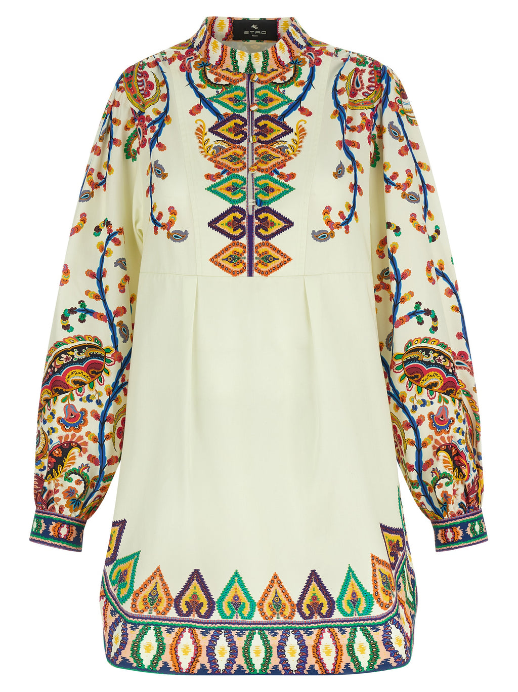 Etro Multicolor Cotton Short Dress
