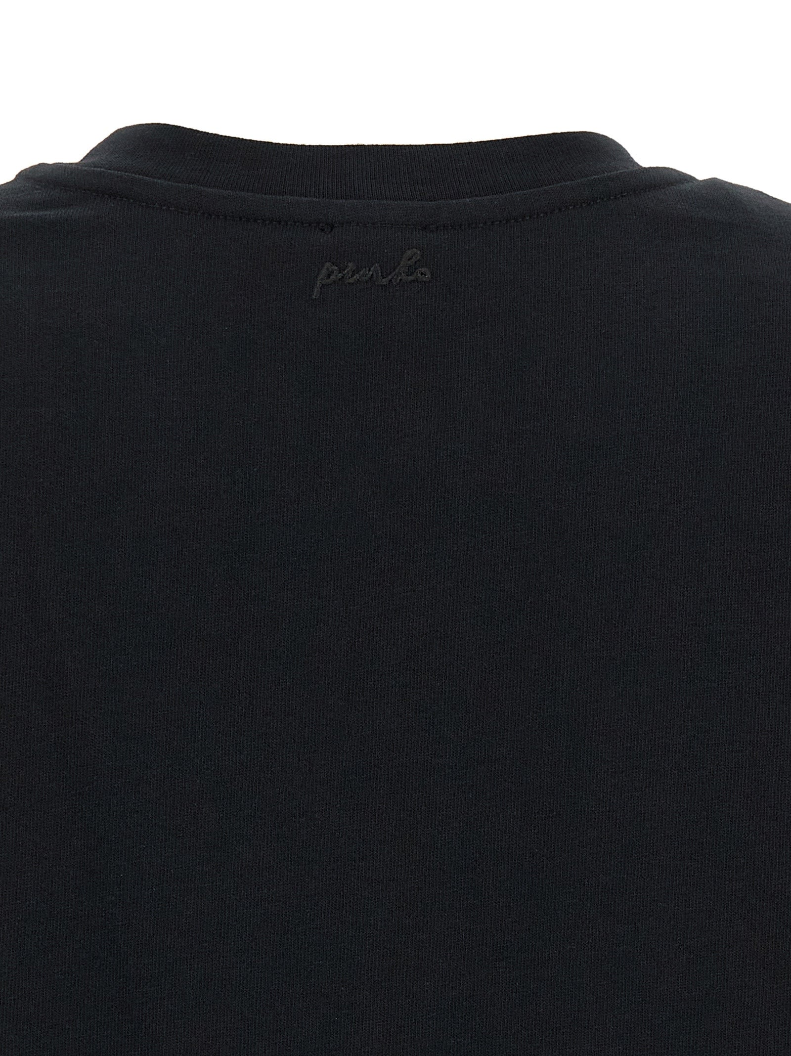 PINKO Black Cotton Sleeveles T-Shirt