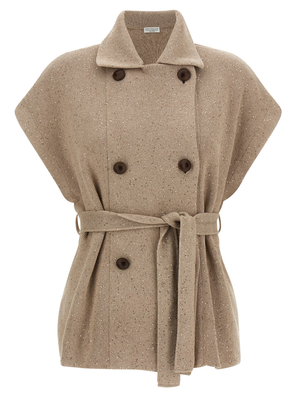 Brunello Cucinelli Beige Cotton Cardigan