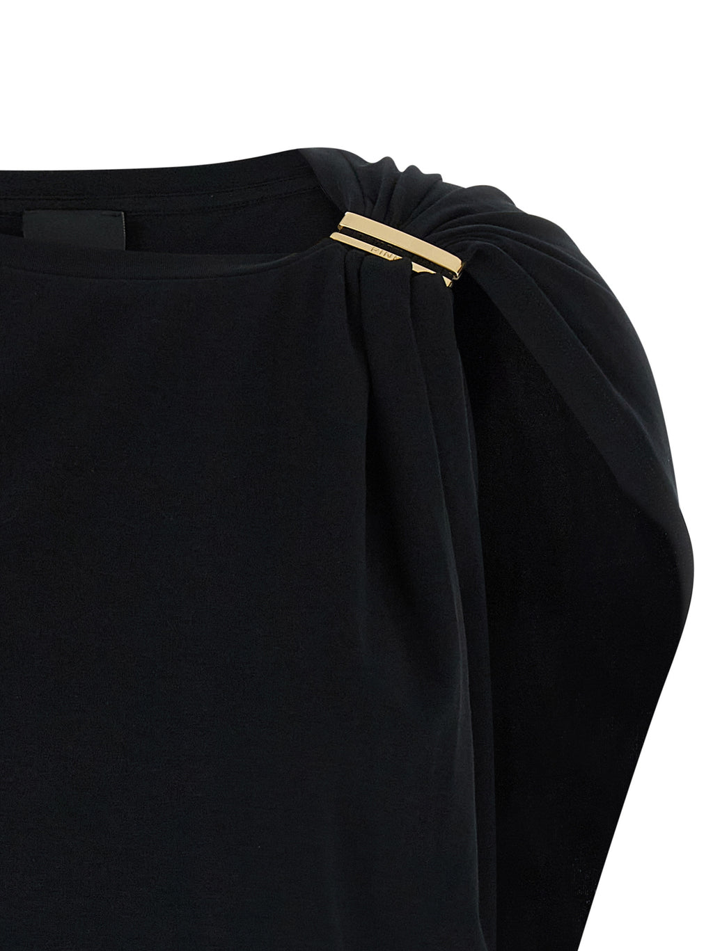 PINKO Black Cotton Tank Tops