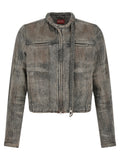 Diesel Gray Cotton Denim Jacket