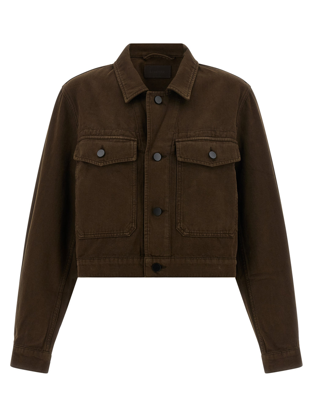 Lemaire Brown Cotton Denim Jacket