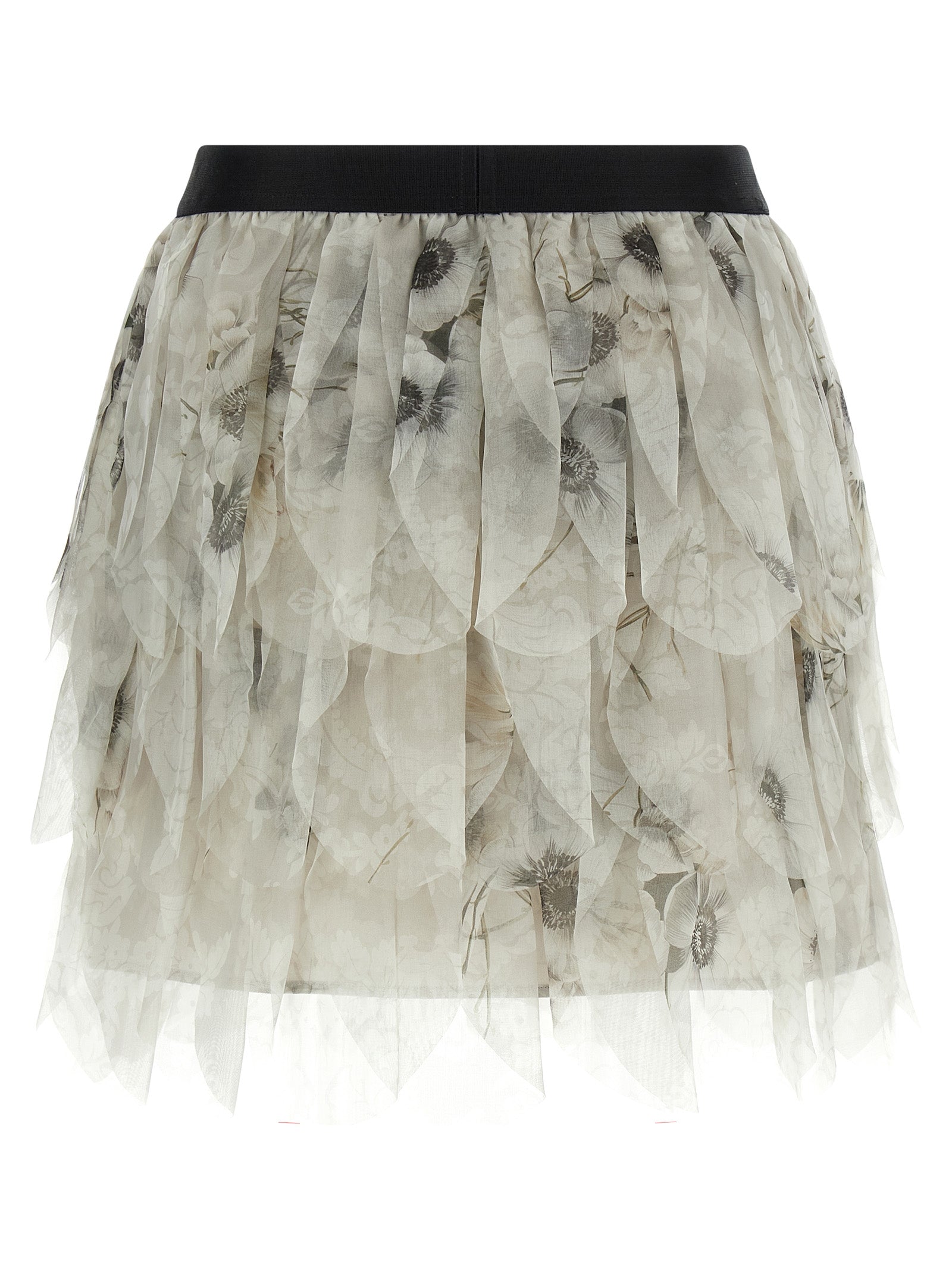 Max Mara Gray Silk Long Skirt