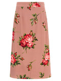 Dolce & Gabbana Multicolor Silk Midi Skirt