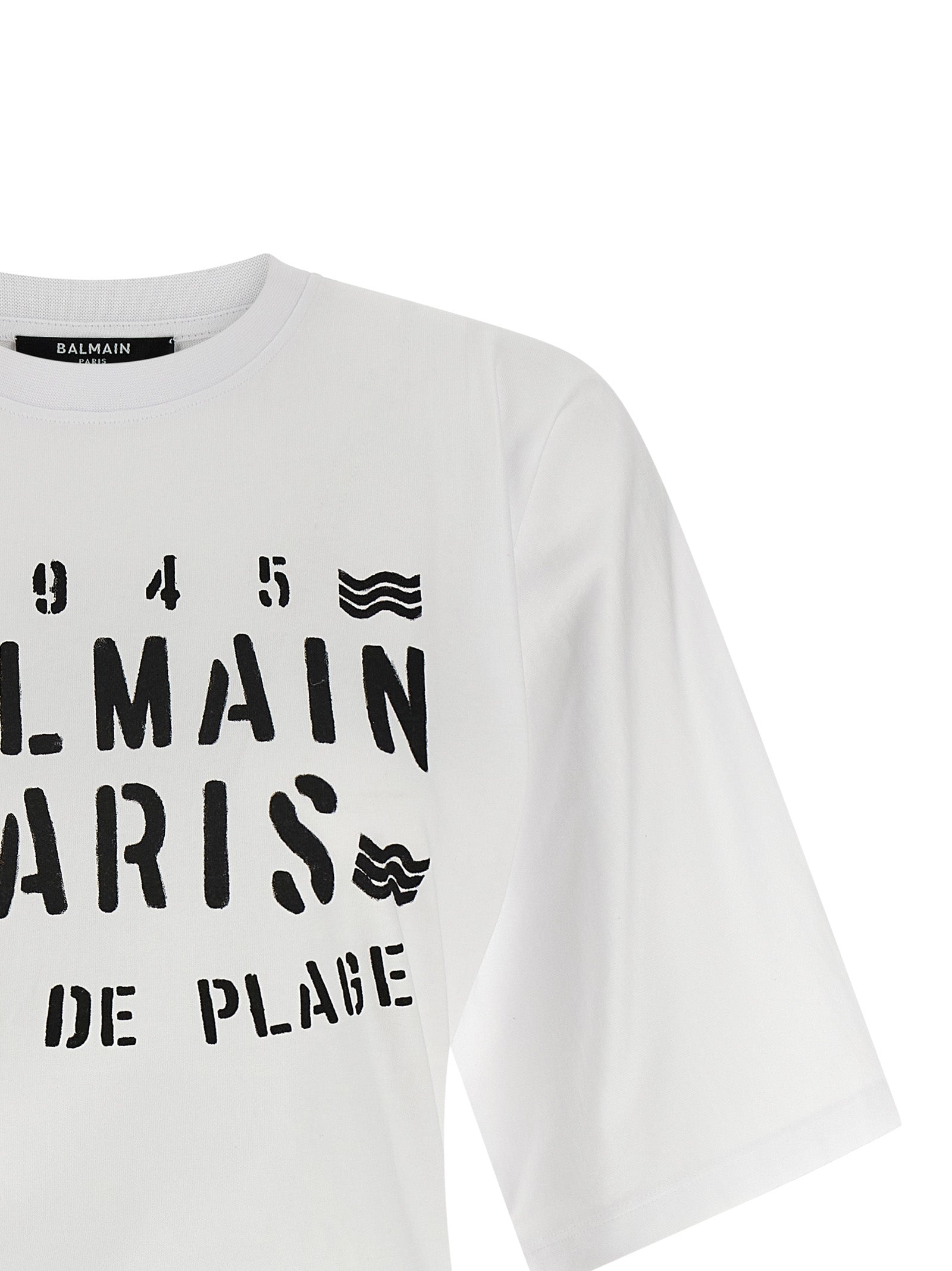 Balmain Bicolor Cotton T-Shirt