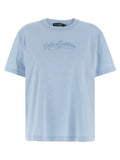 Dolce & Gabbana Blue Cotton T-Shirt