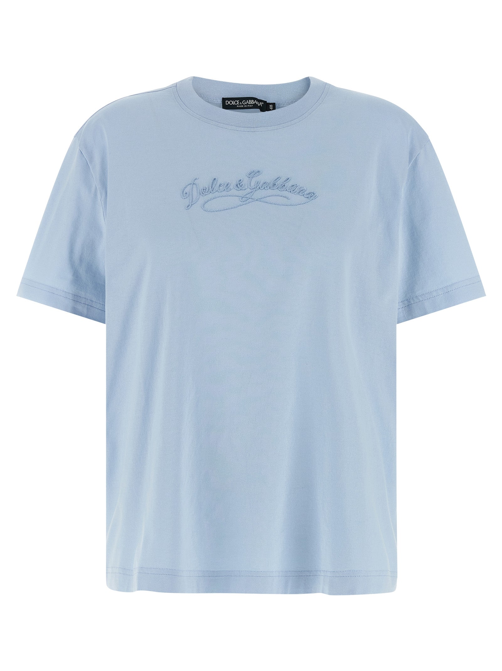 Dolce & Gabbana Blue Cotton T-Shirt