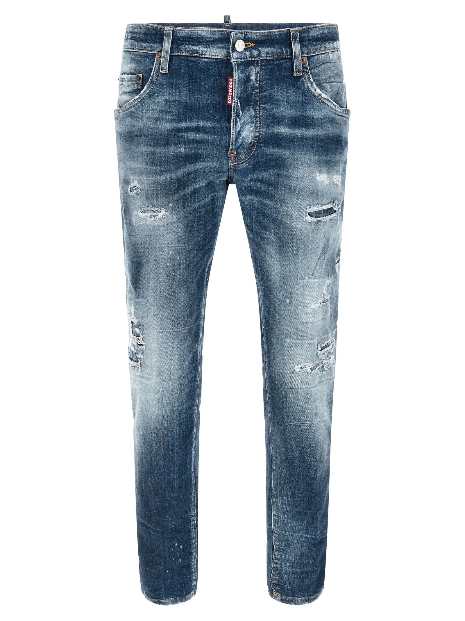 Dsquared² Blue Cotton Boyfriend Jeans