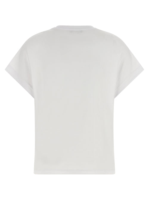 Balmain T-Shirt aus weißer Baumwolle
