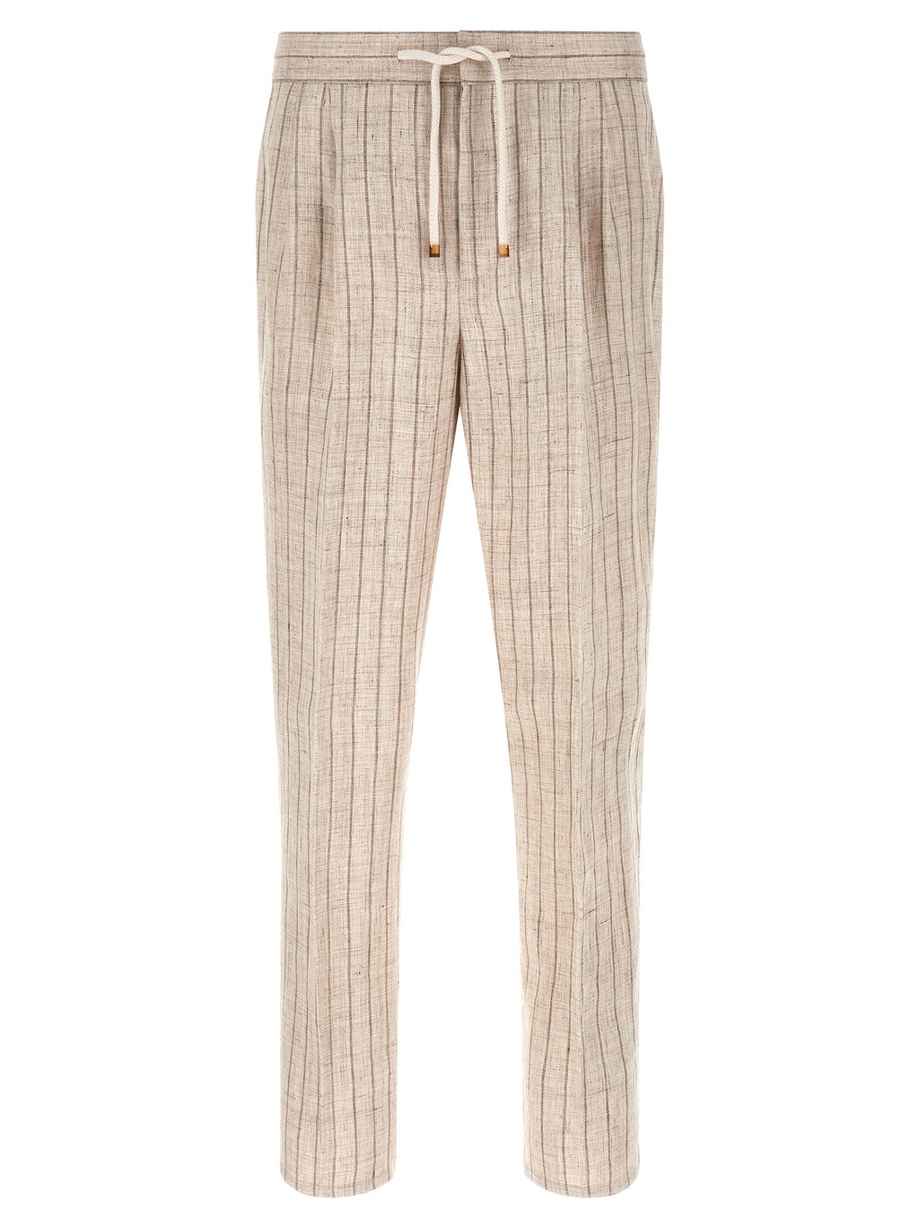Brunello Cucinelli Beige Linen Casual Pants