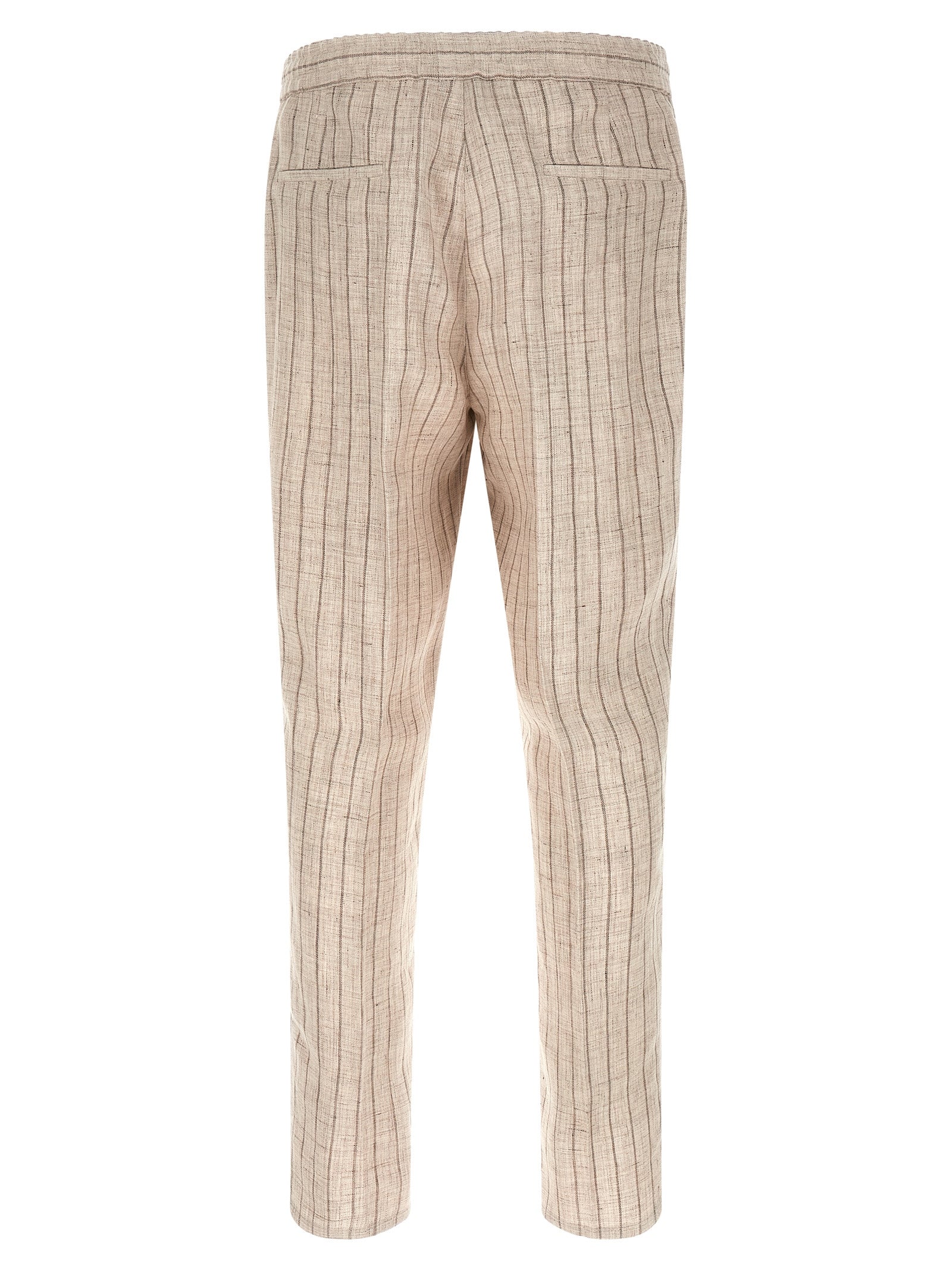 Brunello Cucinelli Beige Linen Casual Pants