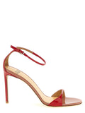 Francesco Russo Multicolor Goatskin Stiletto Heel Sandals