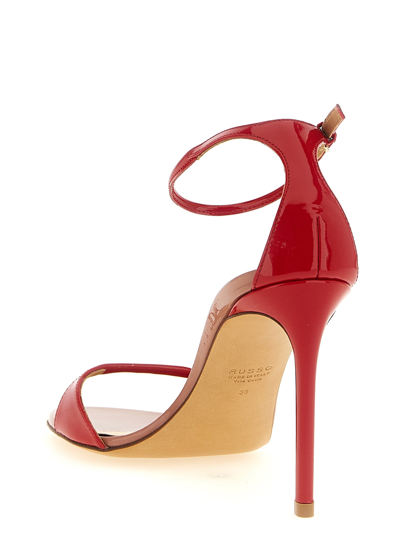 Francesco Russo Multicolor Goatskin Stiletto Heel Sandals