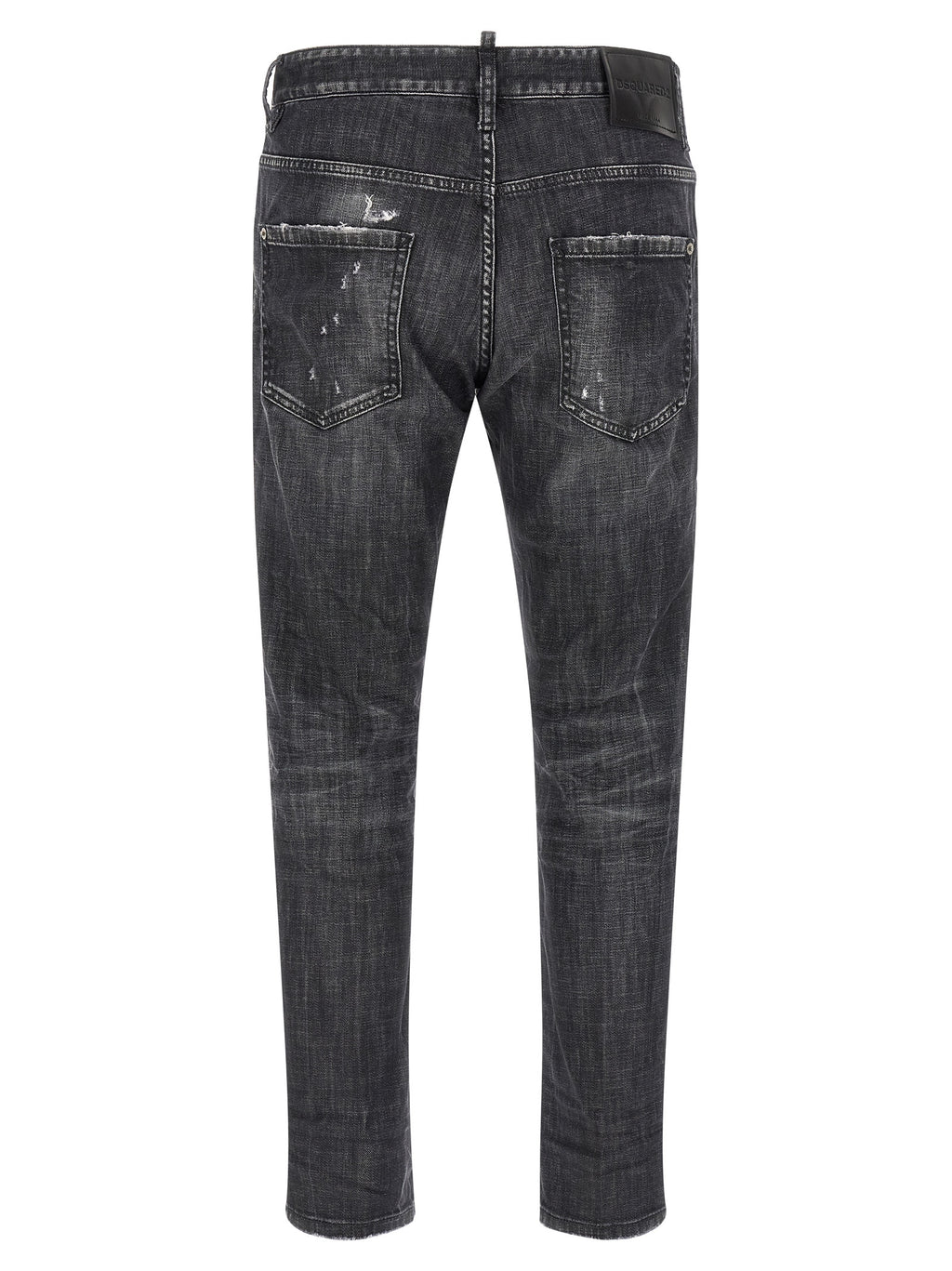 Dsquared² Gray Cotton Relaxed Fit Jeans