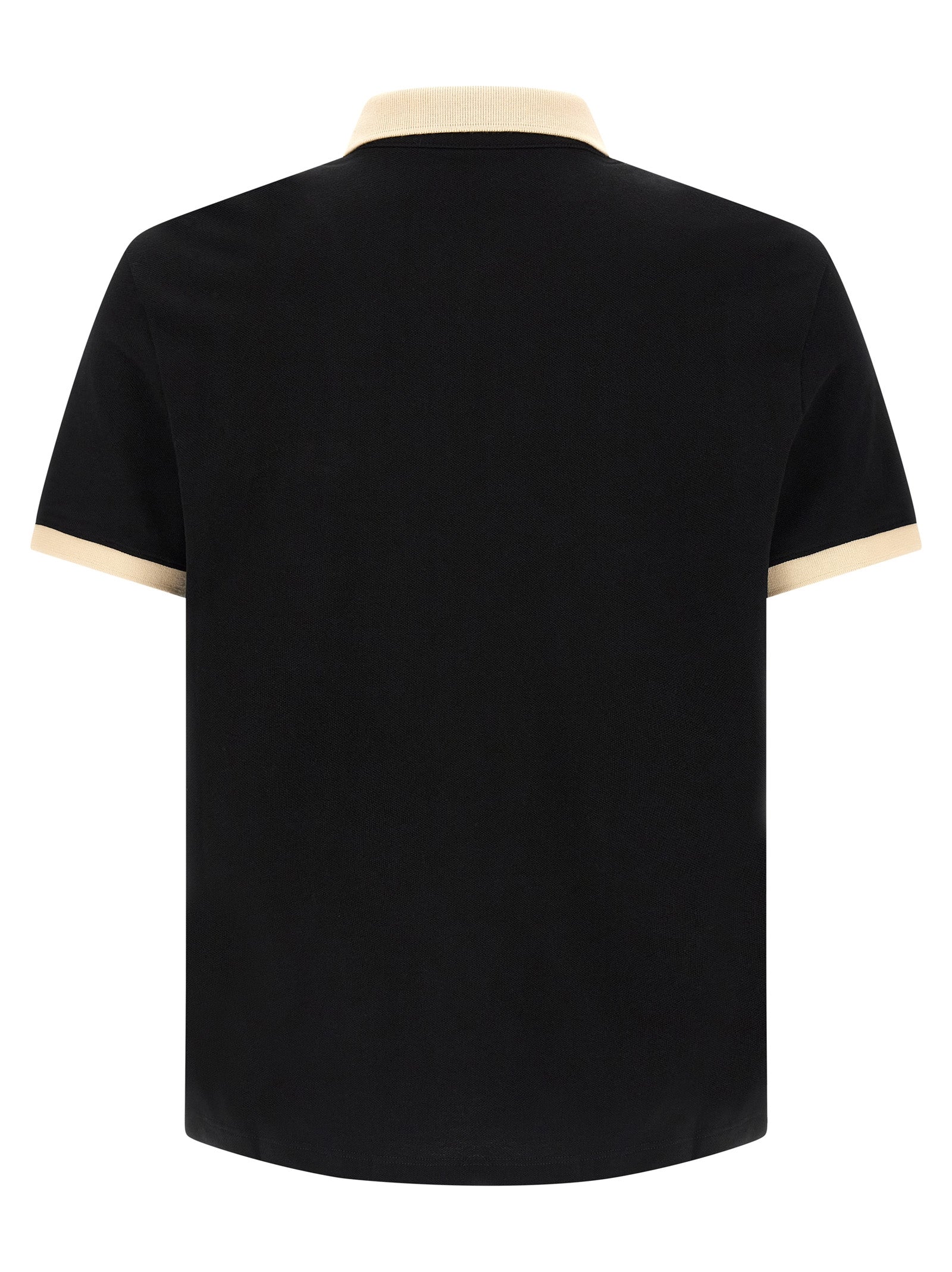 Valentino Garavani Black Cotton Polo Shirt