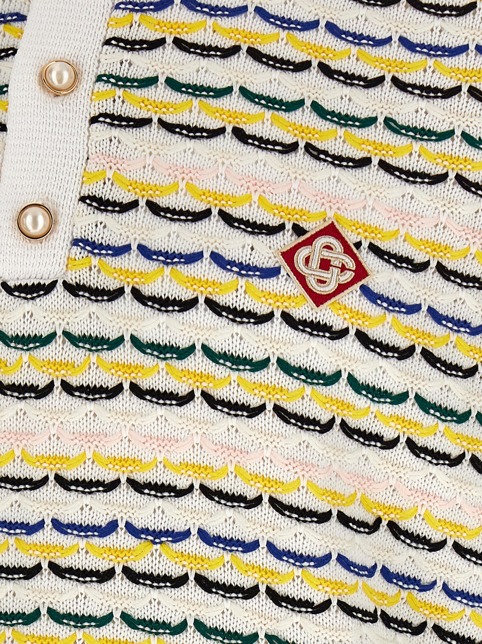 Casablanca Multicolor Cotton Polo Shirt