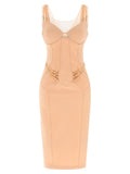 Elisabetta Franchi Multicolor Polyamide Midi Dress