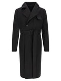 Rick Owens Black Cotton Coat