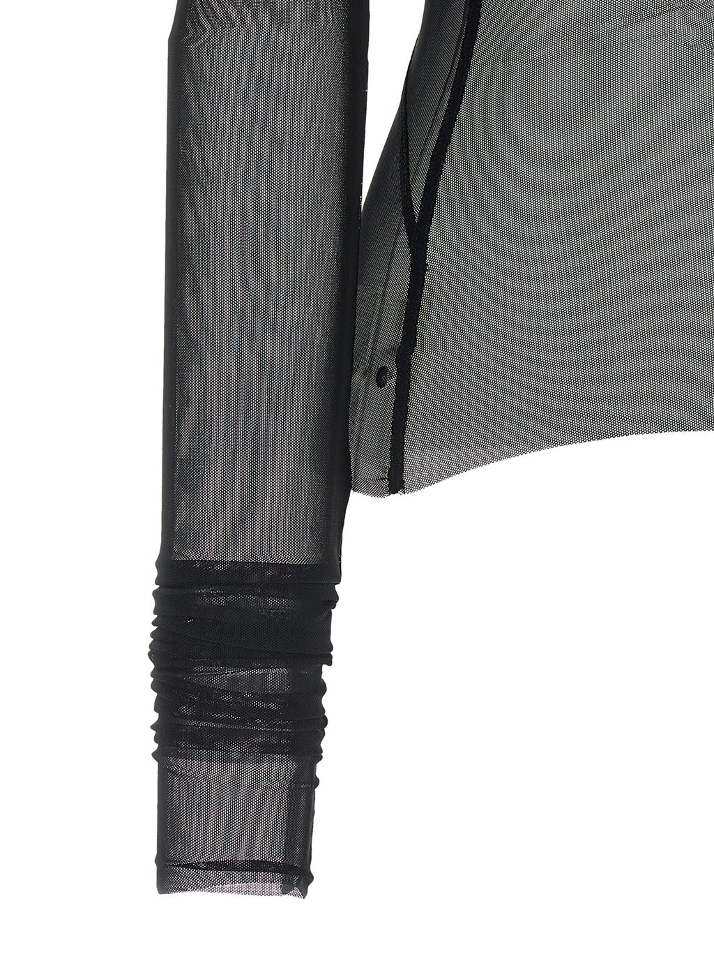 Rick Owens Black Nylon Cardigan