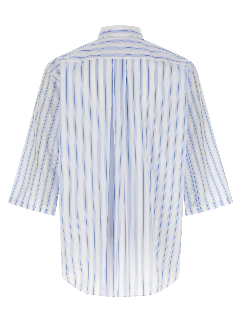 Comme Des Garçons Blue Cotton Blouse