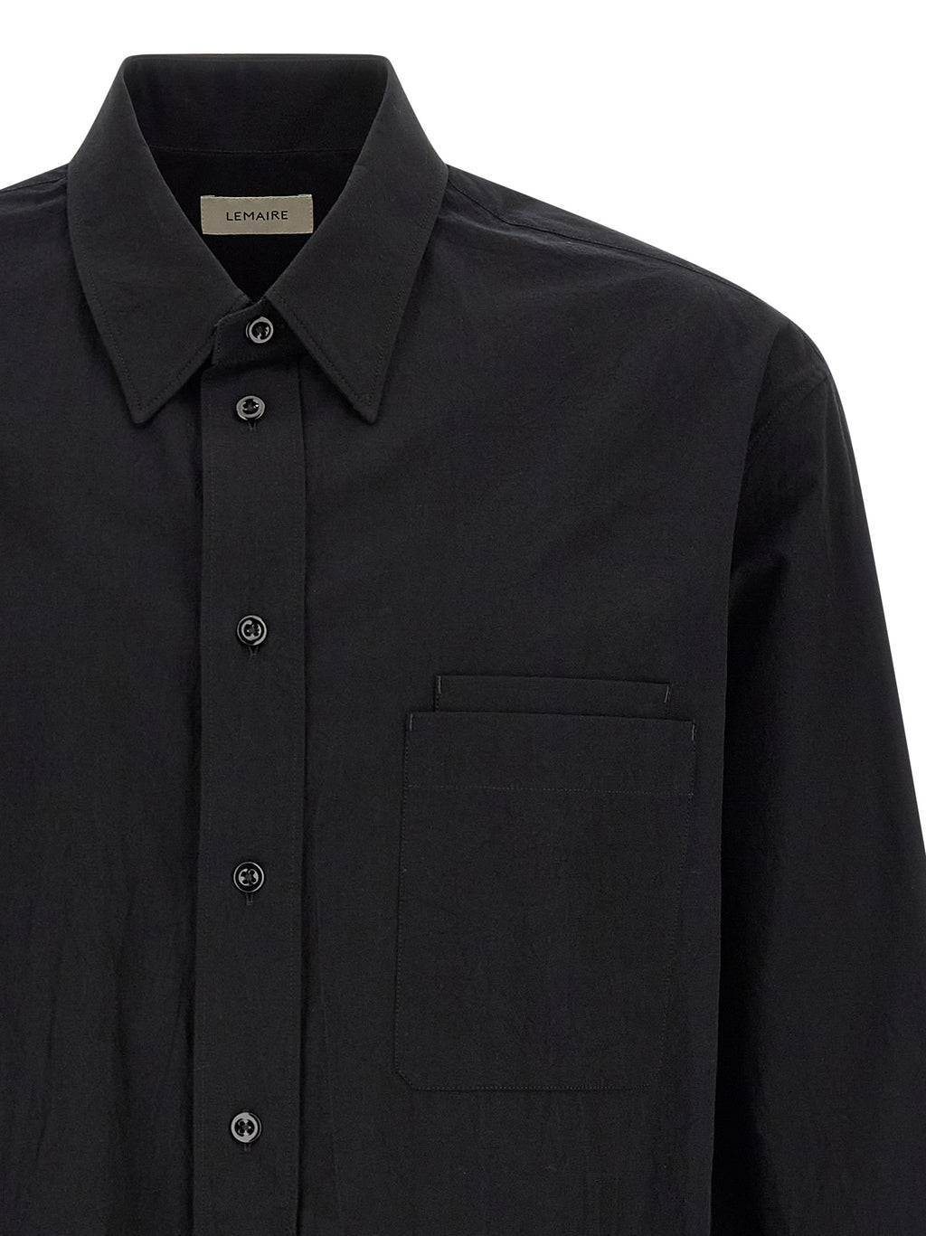 Lemaire Black Cotton Blouse