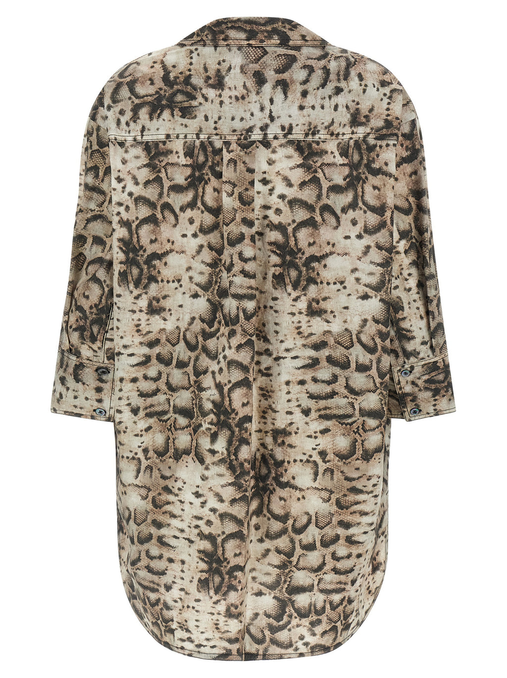 PINKO Gray Cotton Short Dress